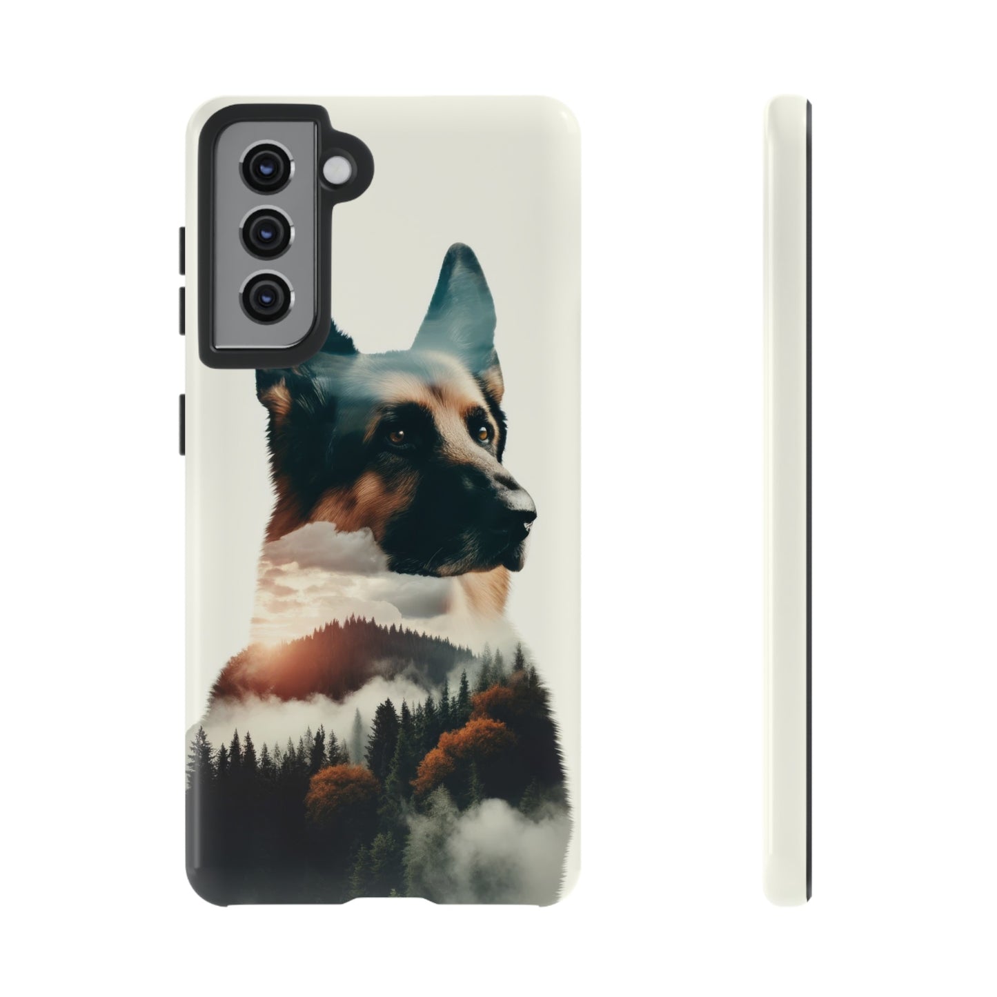 Romanticism and double exposure German Shepherd Phone Case