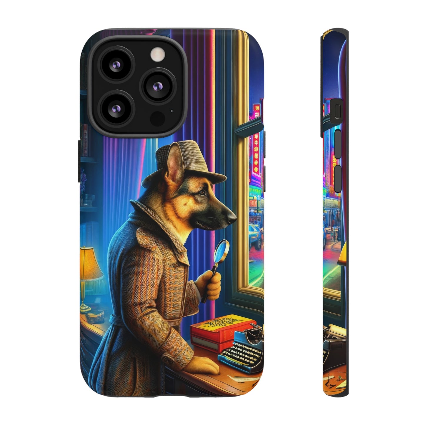 German Shepherd Detective Phone Case