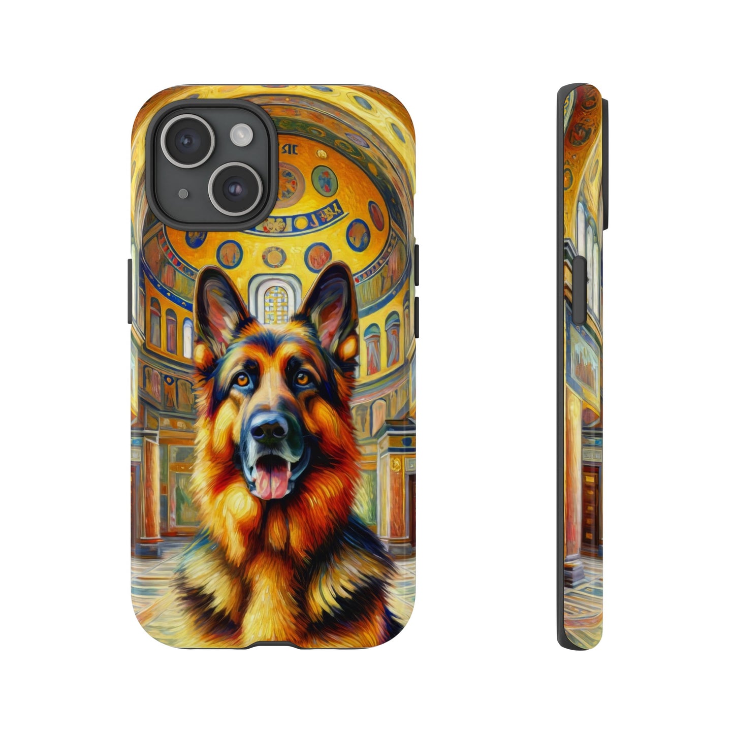 Neo-impressionist German Shepherd Phone Case