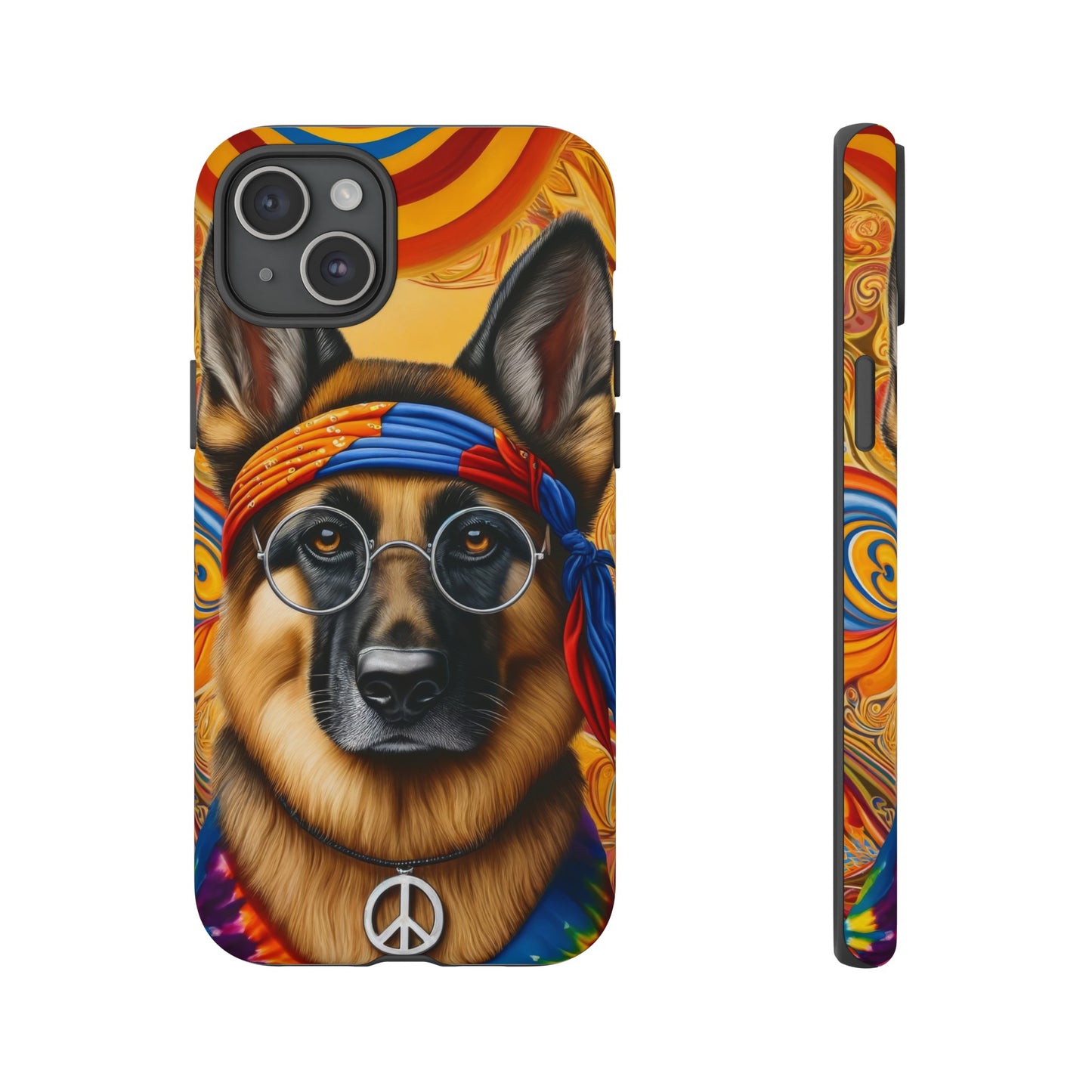 Hippie German Shepherd Tough Phone Case