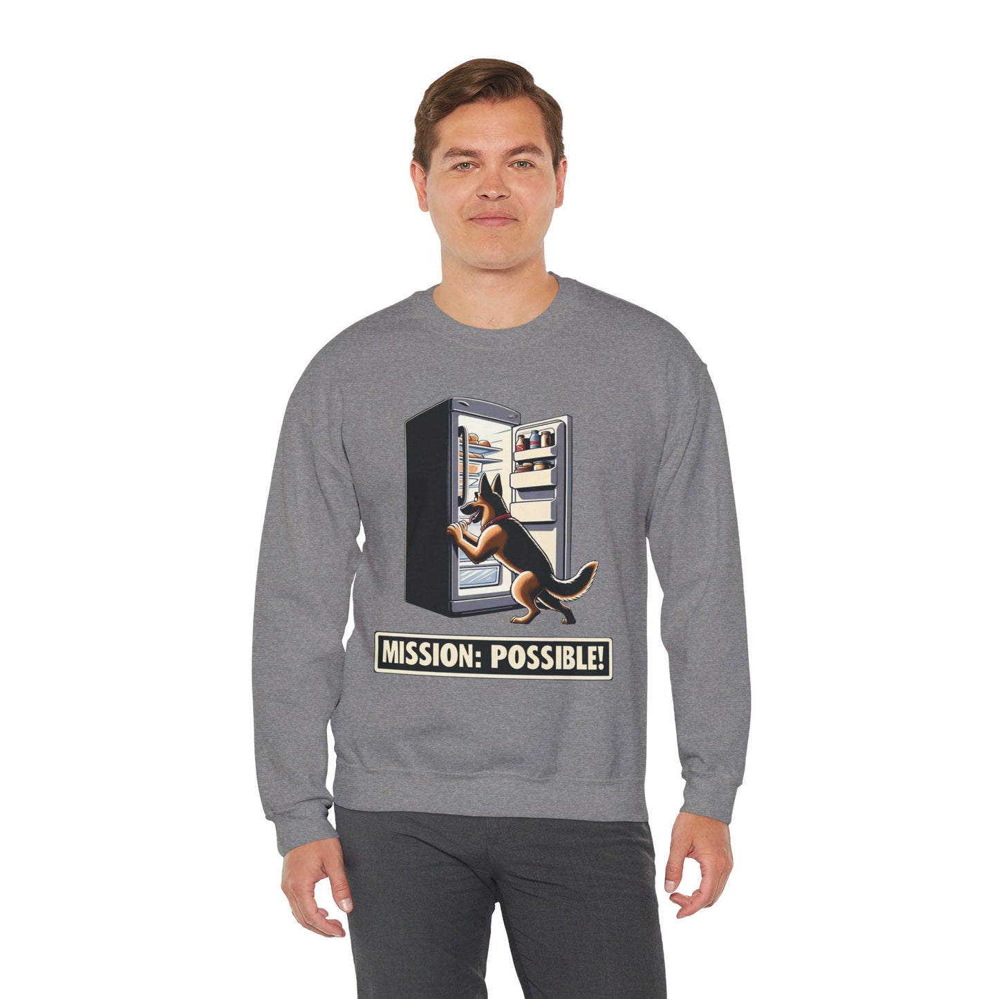 Mission Possible Sweatshirt (10 colors) (German Shepherd)