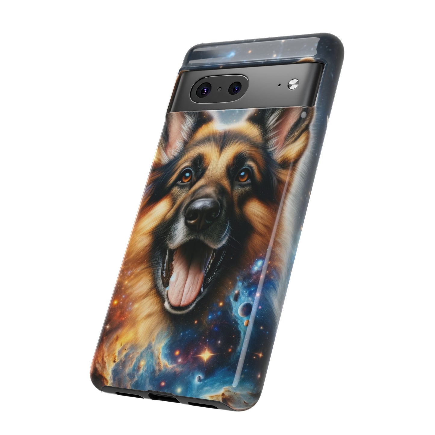 German Shepherd in Space Tough Phone Case