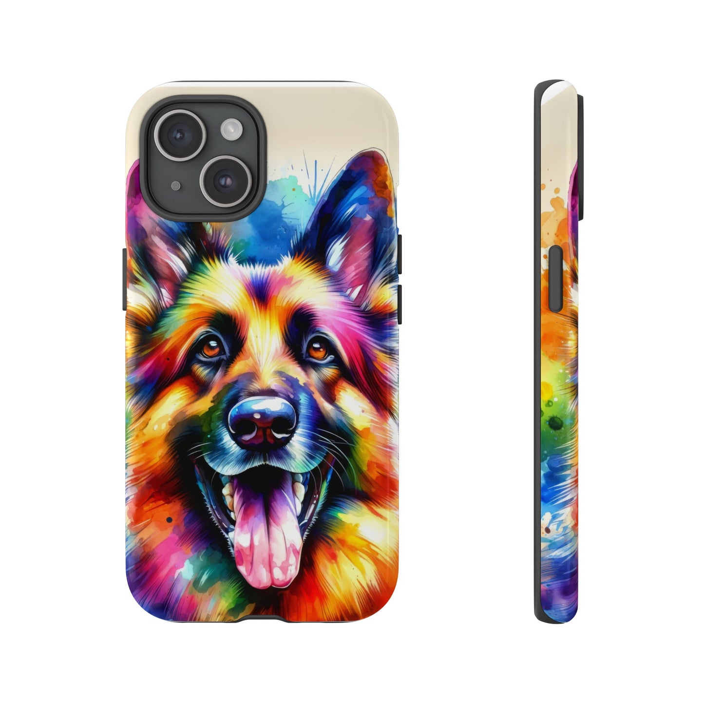 German Shepherd in Watercolor Tough Phone Case