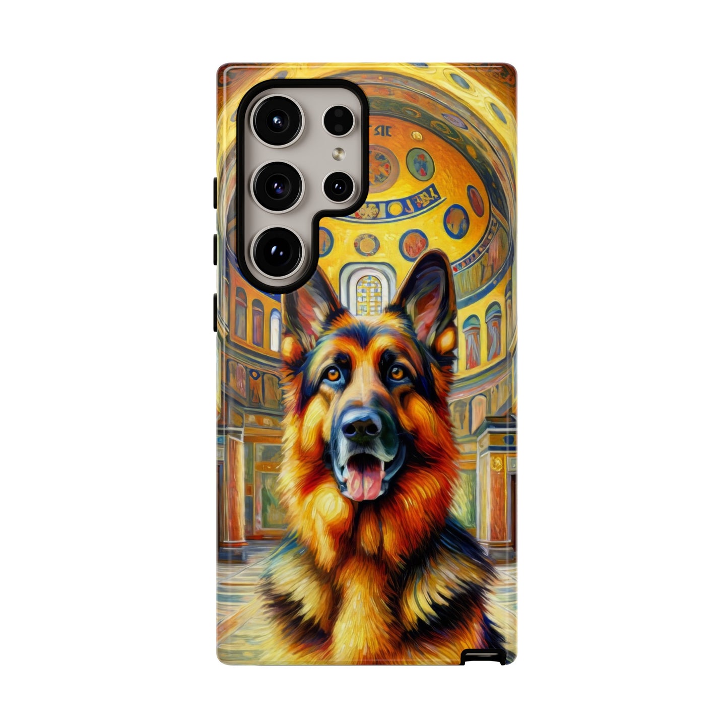 Neo-impressionist German Shepherd Phone Case