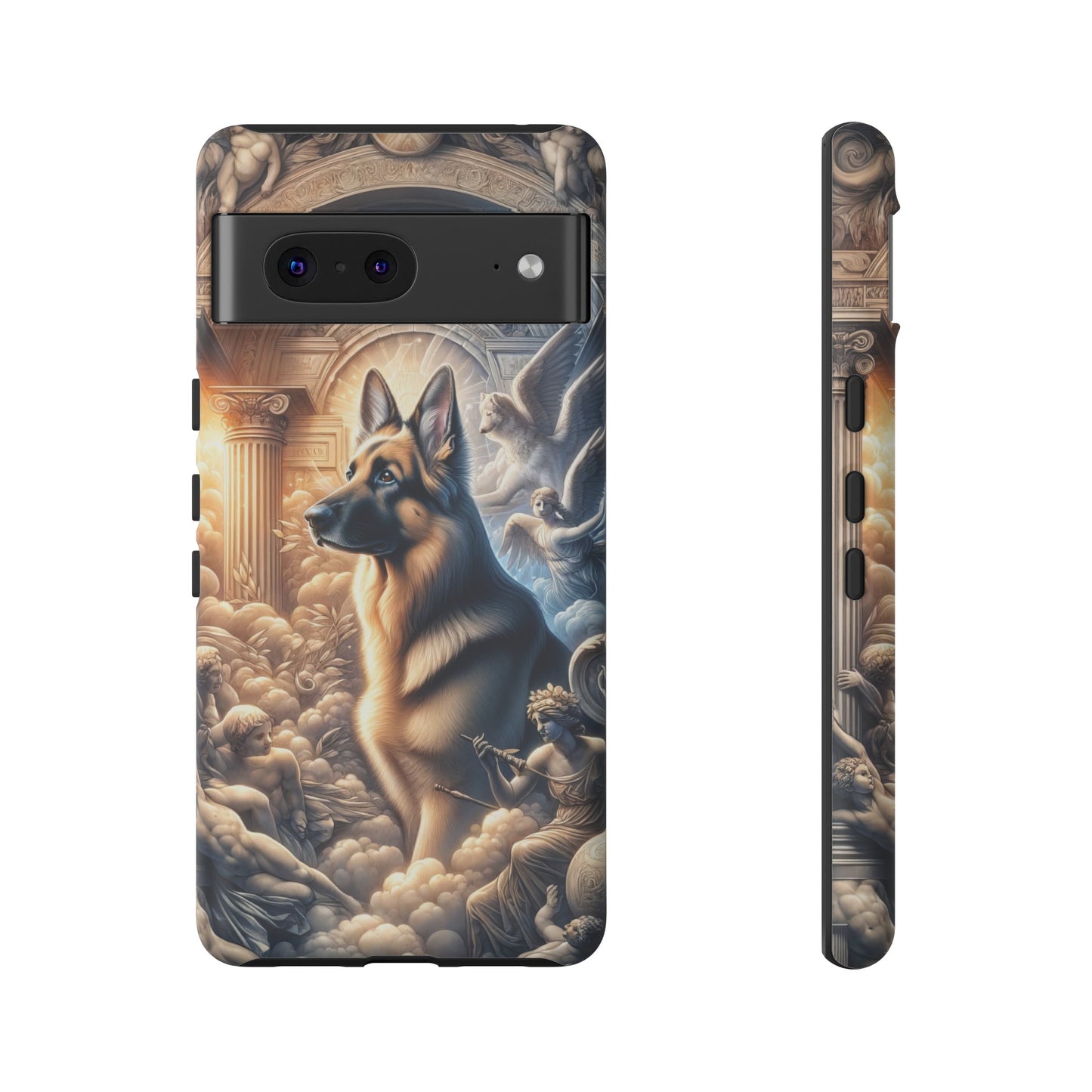 Neo-classicism and dreamy fantasy German Shepherd Phone Case