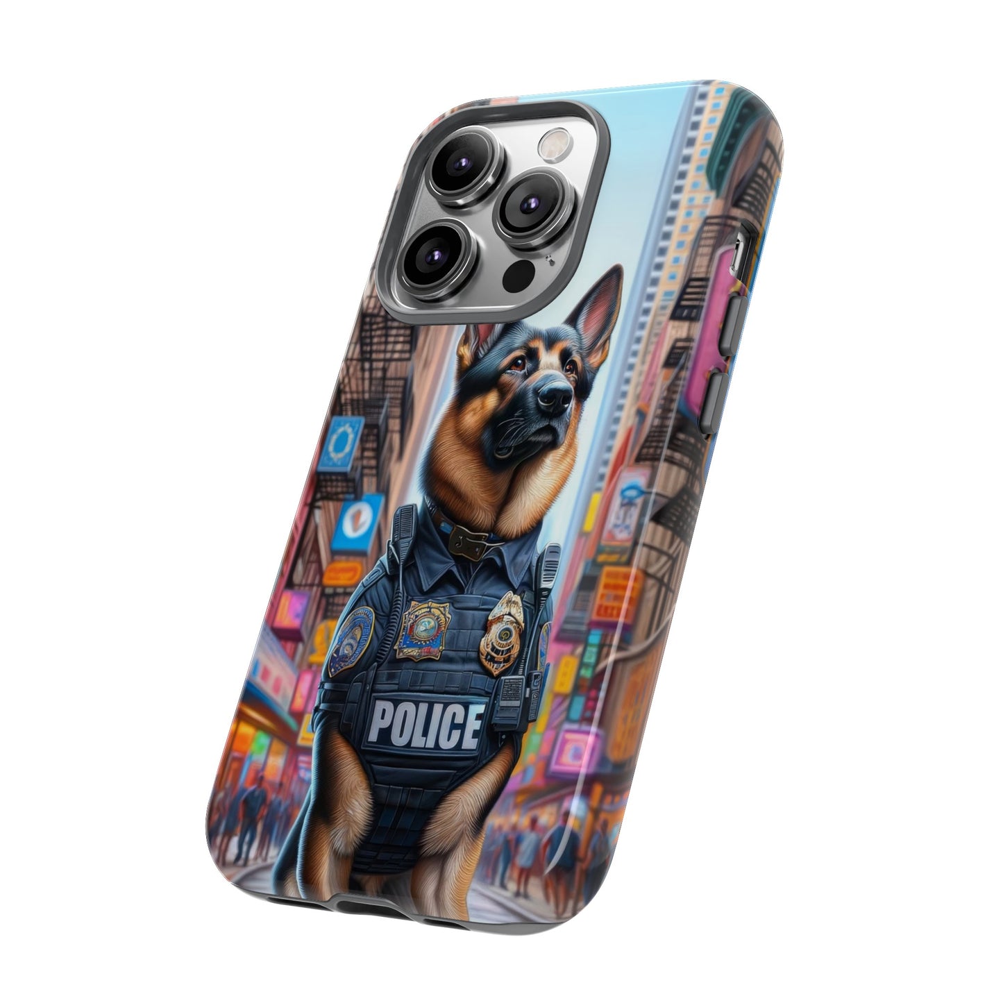 German Shepherd Police Officer Phone Case