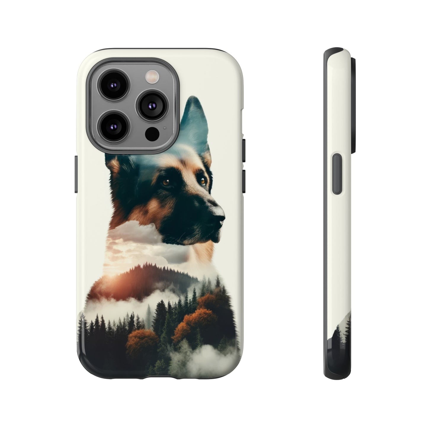 Romanticism and double exposure German Shepherd Phone Case