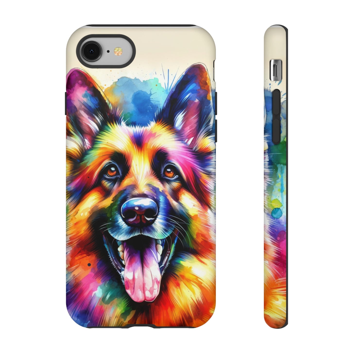 German Shepherd in Watercolor Tough Phone Case