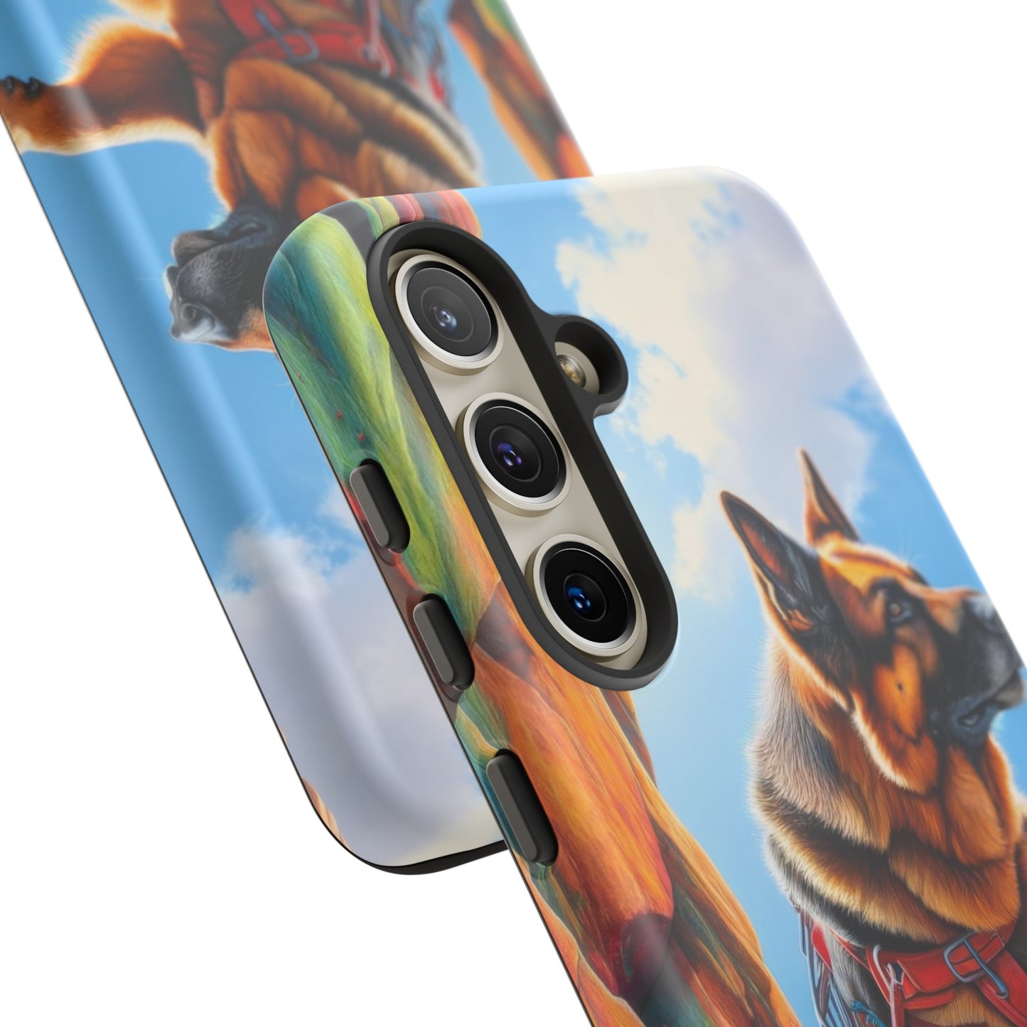 German Shepherd Rock climbing Phone Case