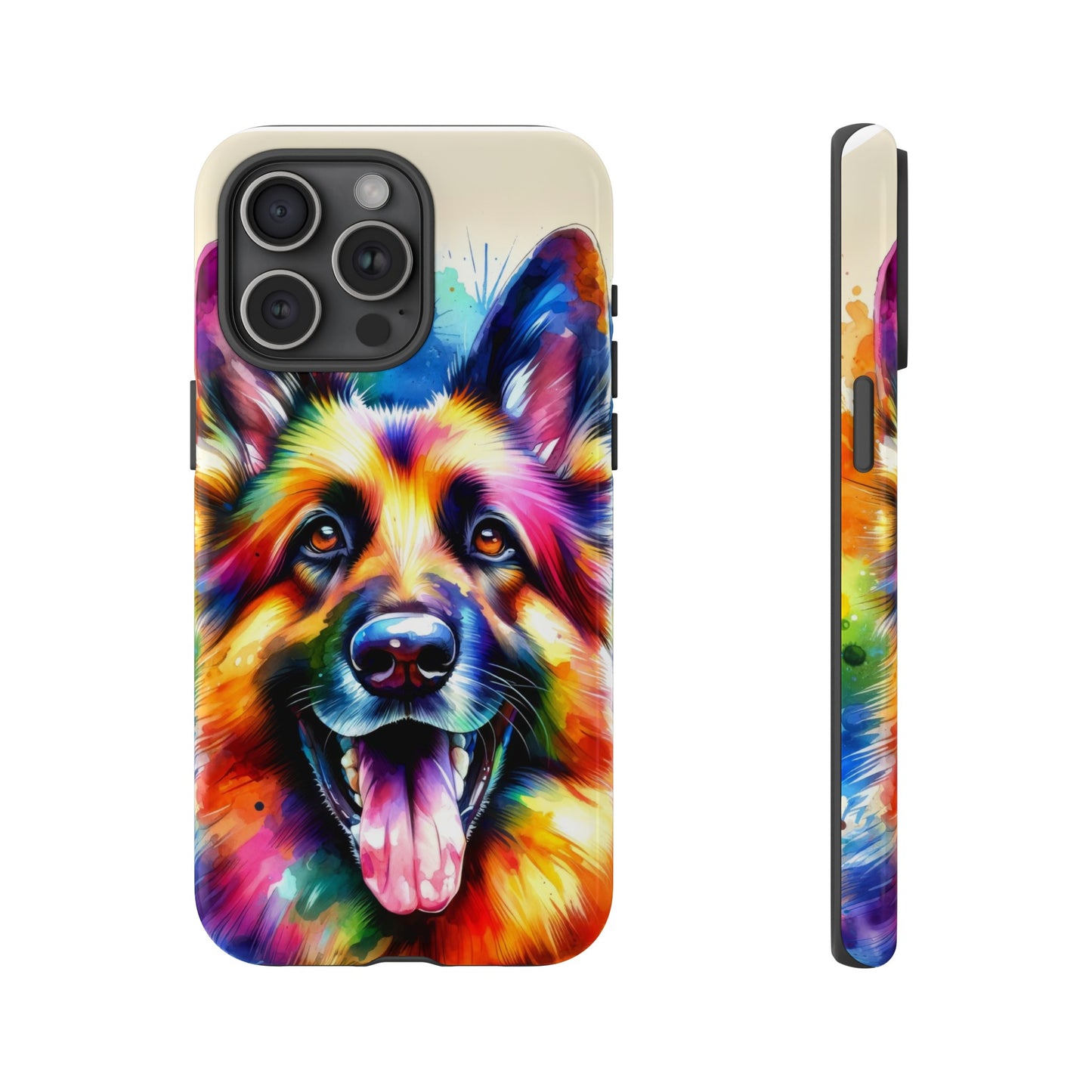 German Shepherd in Watercolor Tough Phone Case