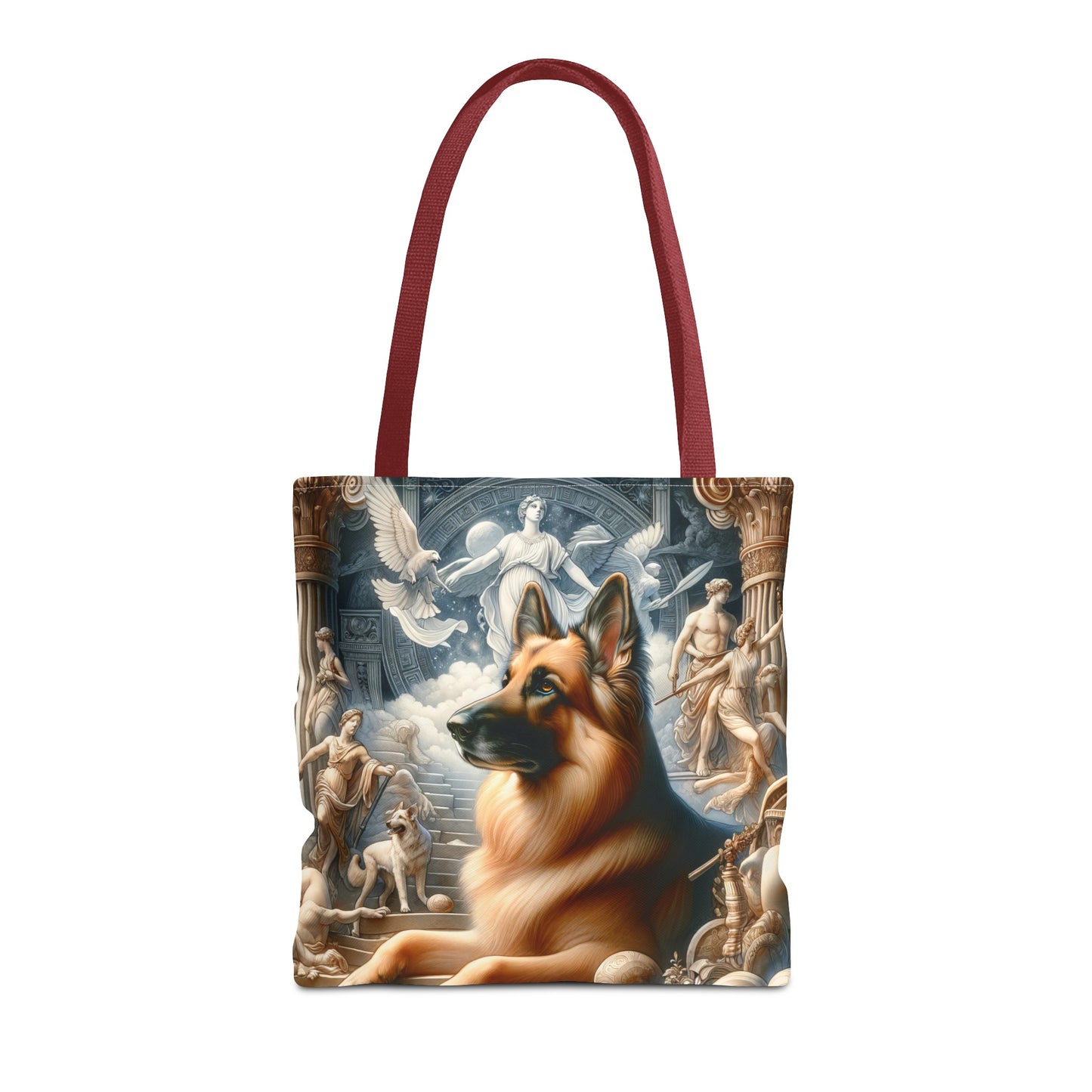 Neo-classicism and dreamy fantasy German Shepherd Tote Bag