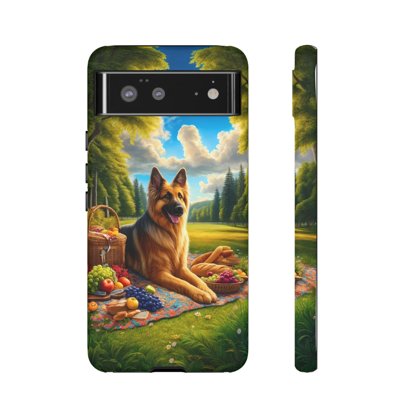 German Shepherd Giving a Speech Phone Case