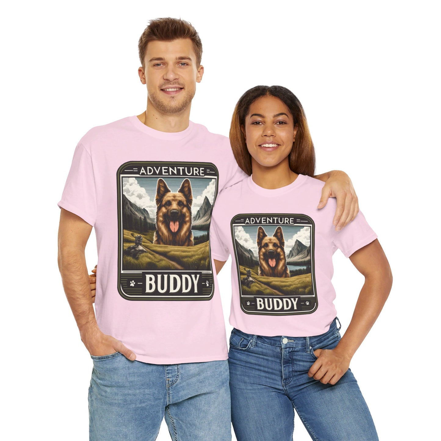 Adventure Buddy T-Shirt (13 colors) (German Shepherd)