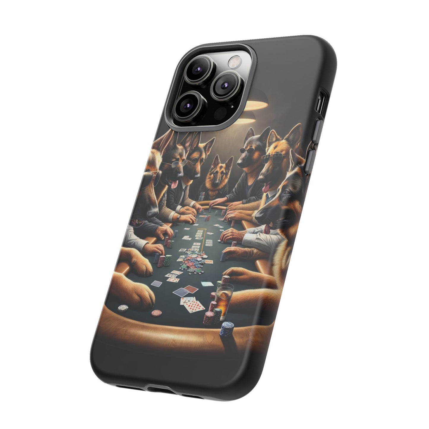 German Shepherds Playing Poker Tough Phone Case