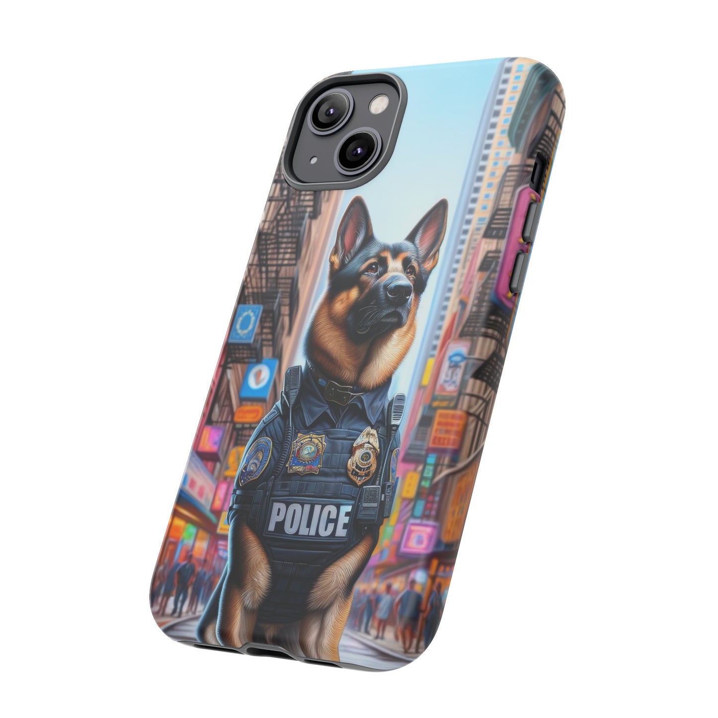 German Shepherd Police Officer Phone Case