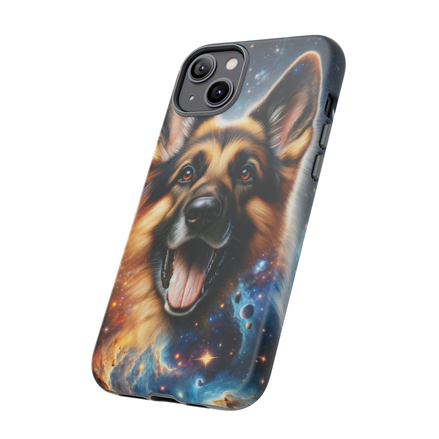 German Shepherd in Space Tough Phone Case