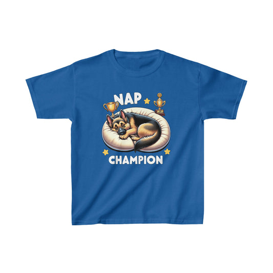 Nap Champion Kids Size T-Shirt (Multi colors) (German Shepherd)