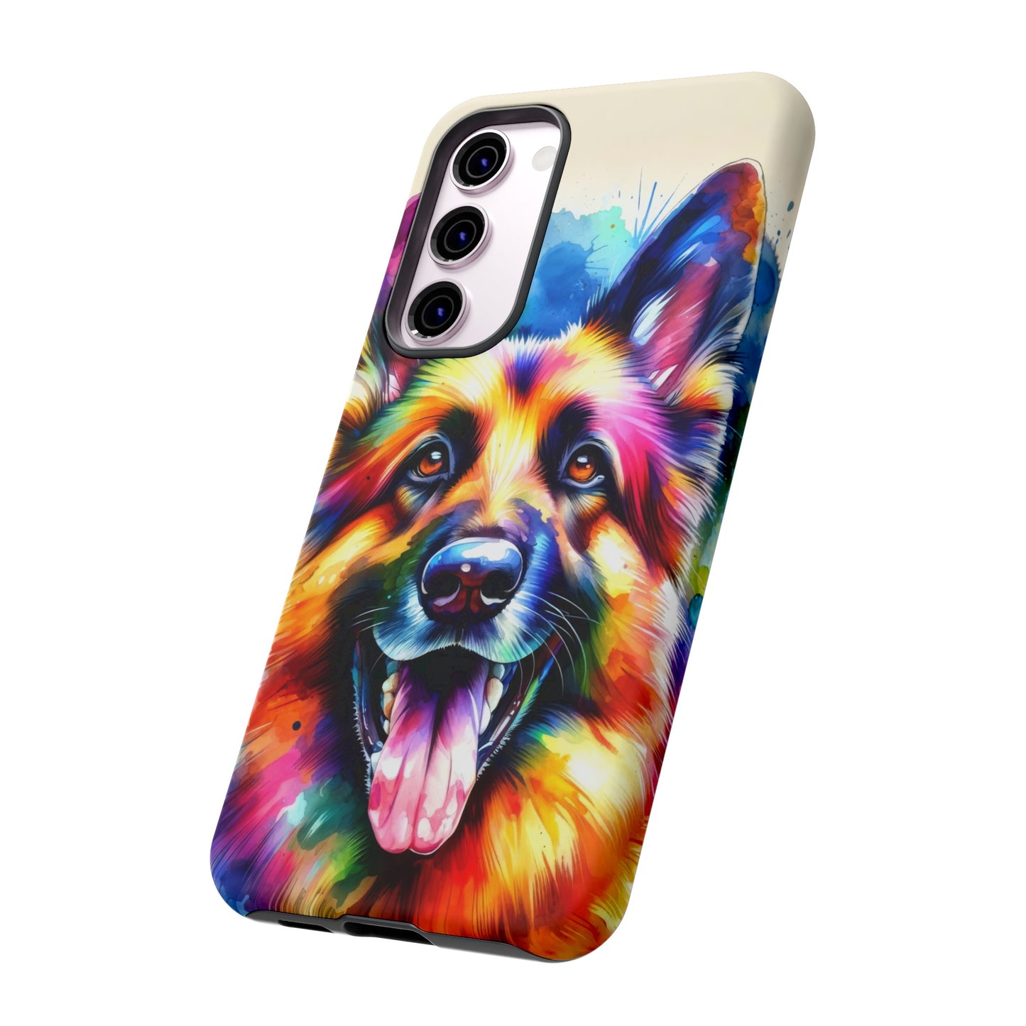 German Shepherd in Watercolor Tough Phone Case