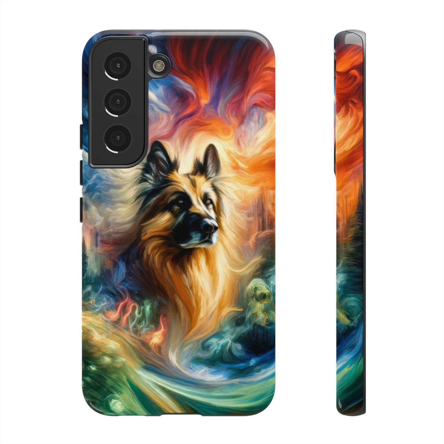 Expressionism and fantasy German Shepherd Phone Case