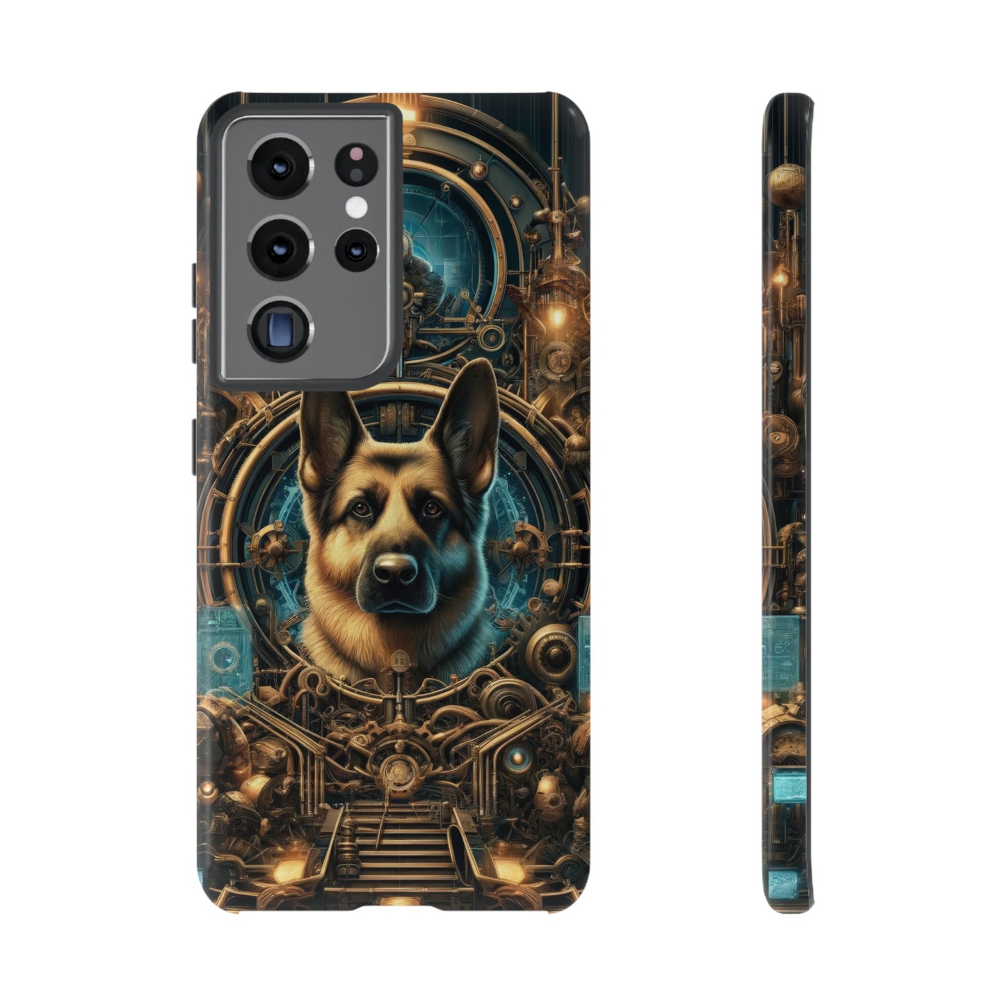 Steampunk Fantasy V2 German Shepherd Phone Case