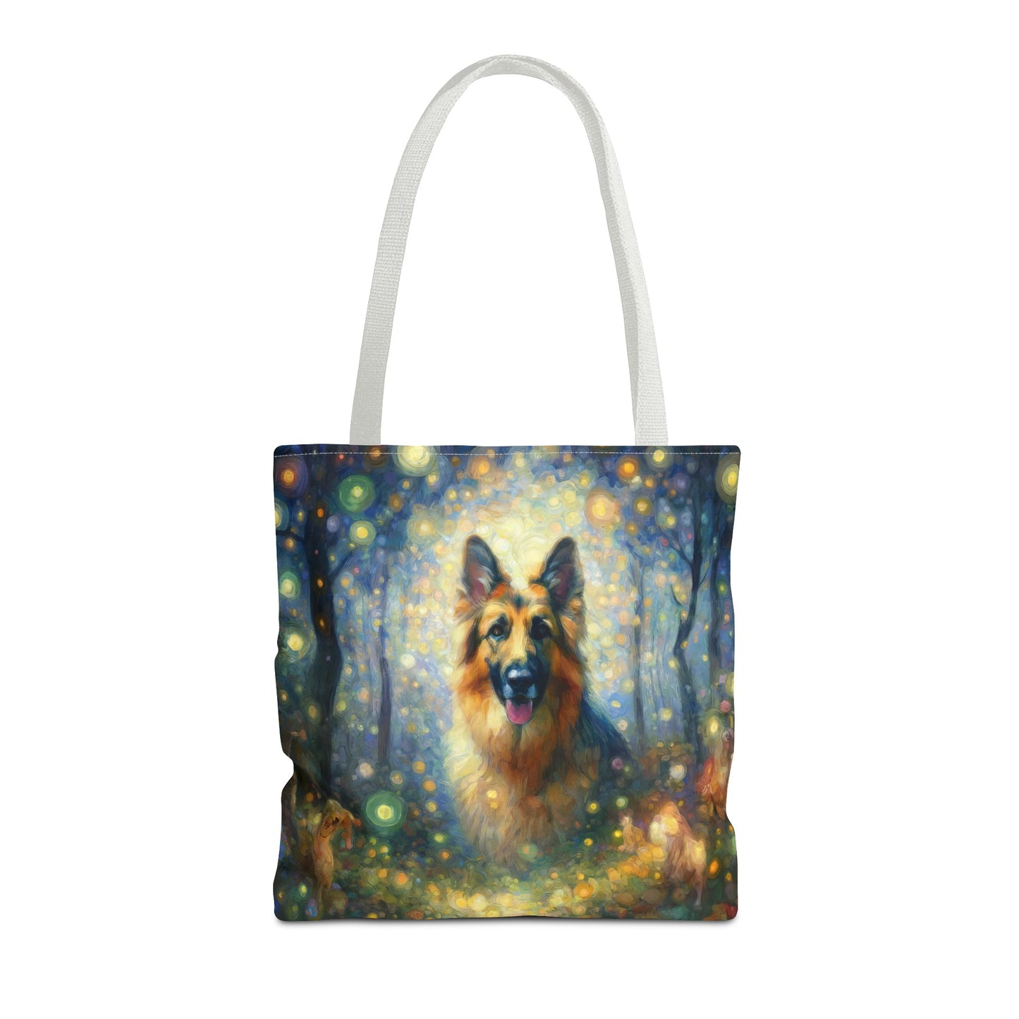 Neo-impressionism and fairy tale German Shepherd Tote Bag