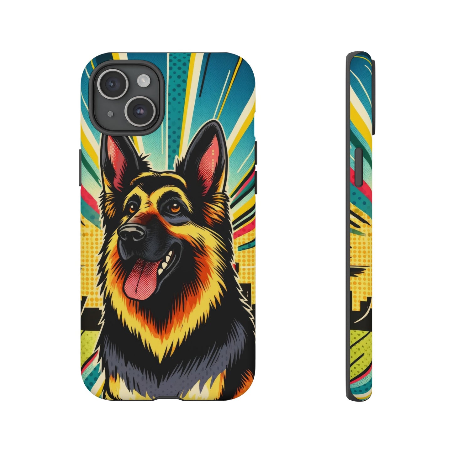 Comic style German Shepherd Phone Case