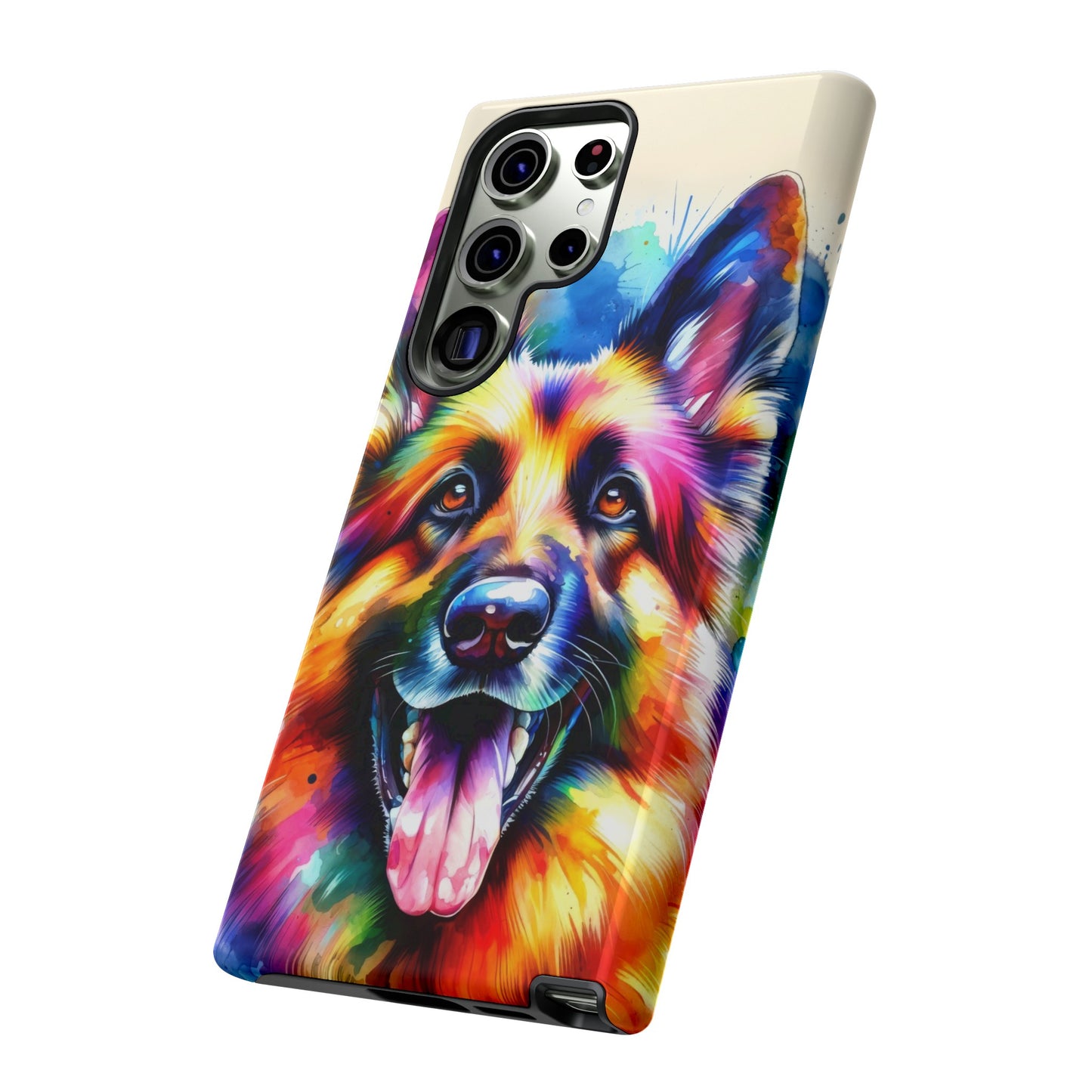 German Shepherd in Watercolor Tough Phone Case