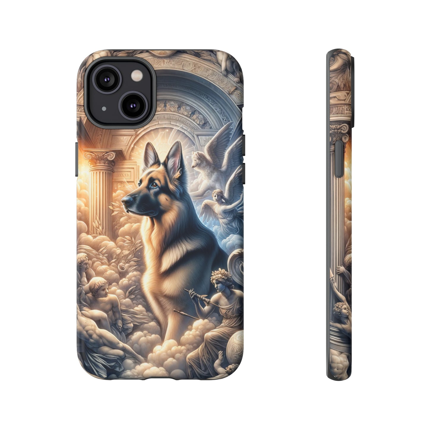 Neo-classicism and dreamy fantasy German Shepherd Phone Case