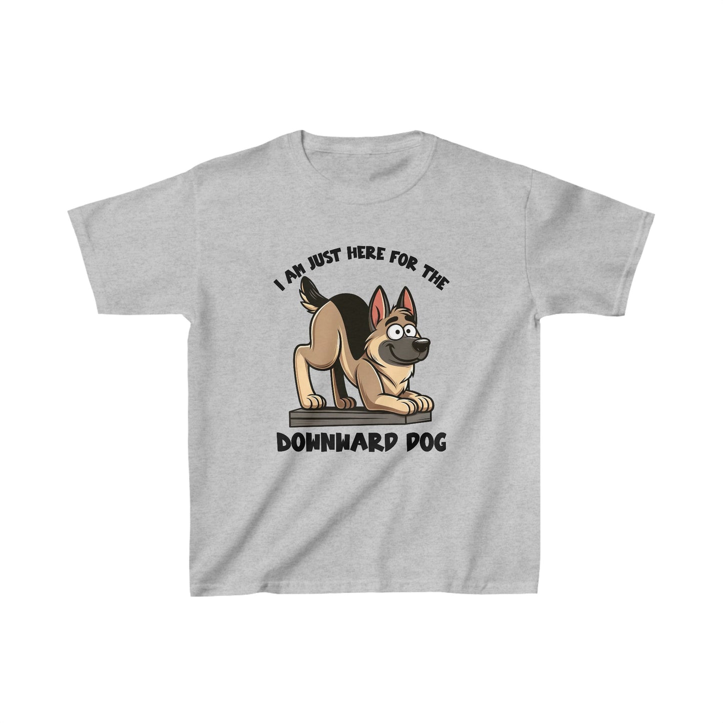 DownWard Dog Kids Size T-Shirt (Multi colors) (German Shepherd)