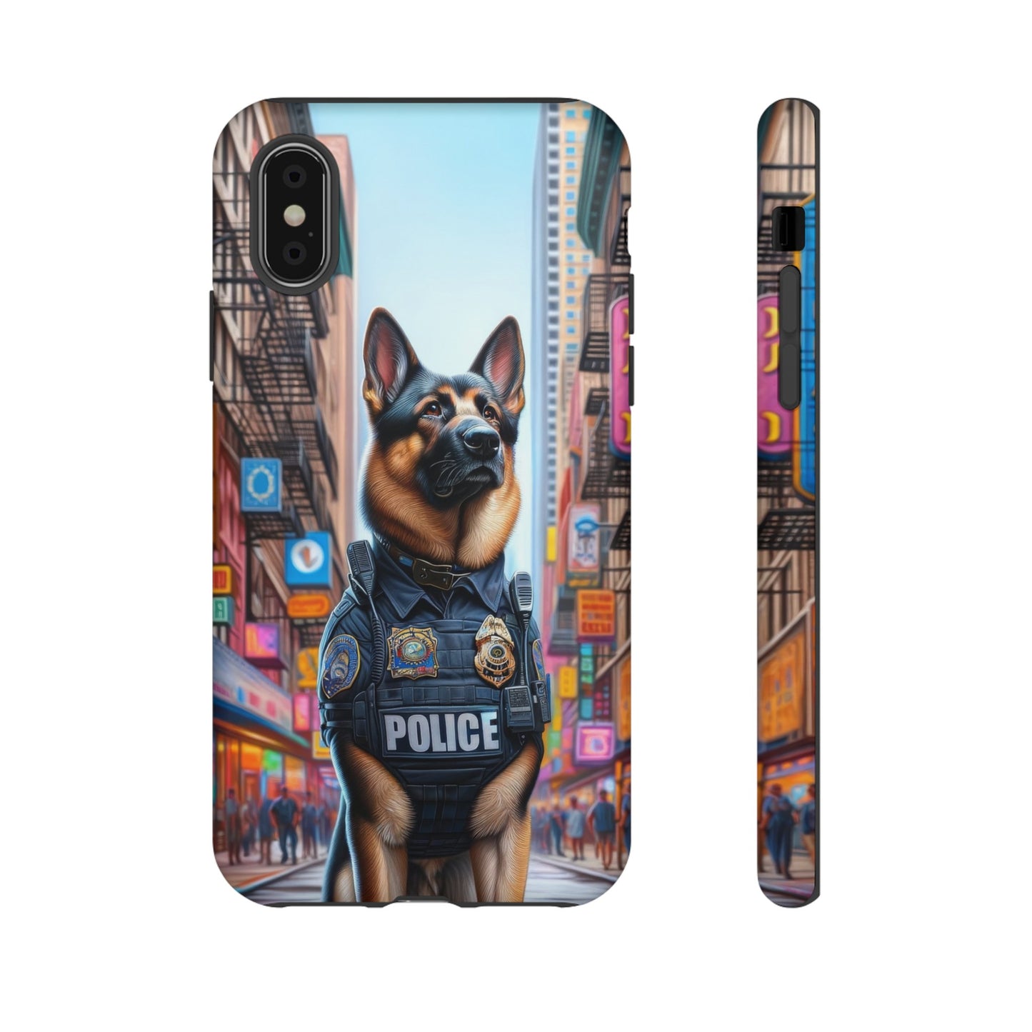 German Shepherd Police Officer Phone Case