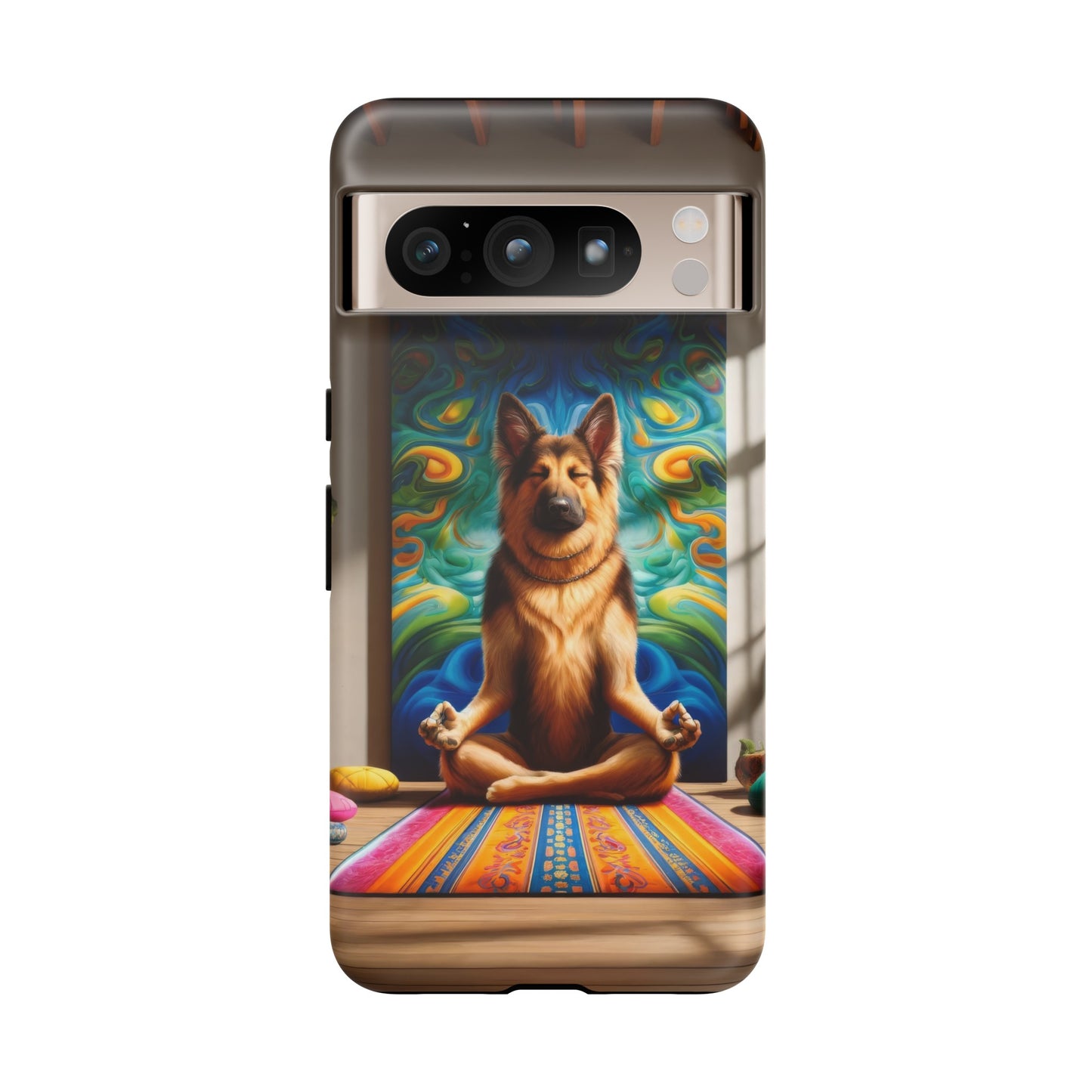 German Shepherd Meditating Phone Case