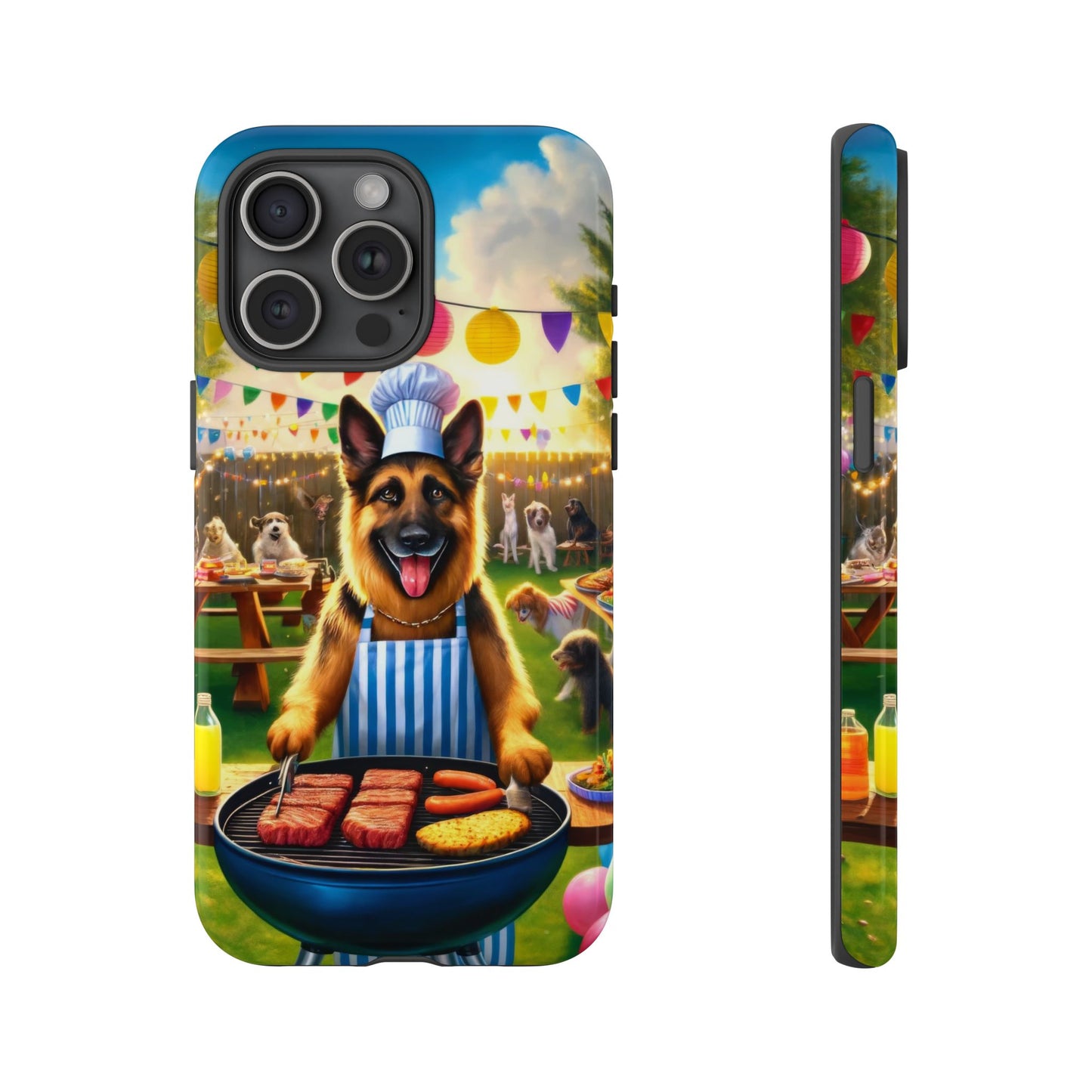 German Shepherd Barbecue Party Phone Case