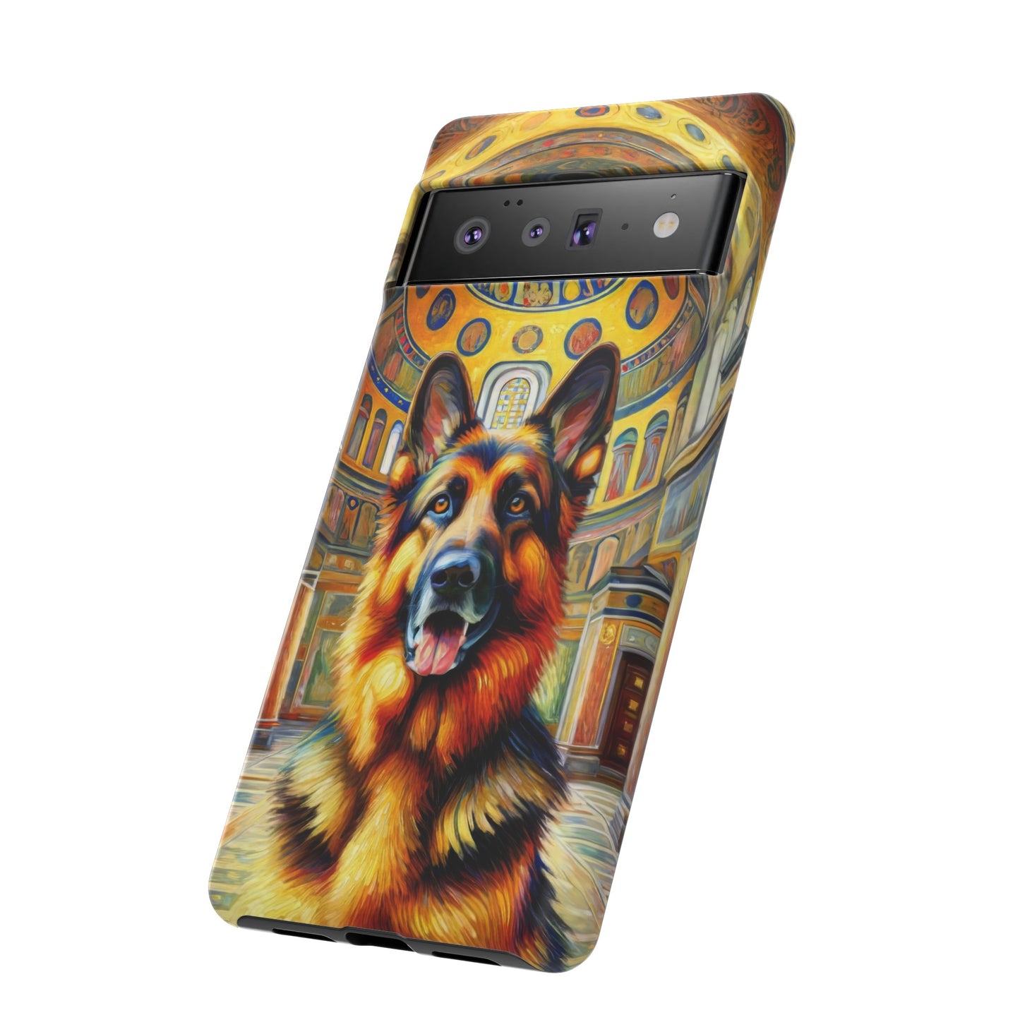 Neo-impressionist German Shepherd Phone Case