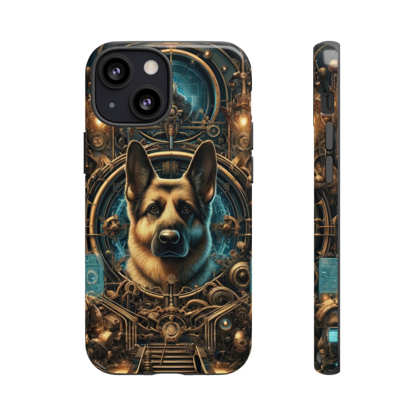 Steampunk Fantasy V2 German Shepherd Phone Case