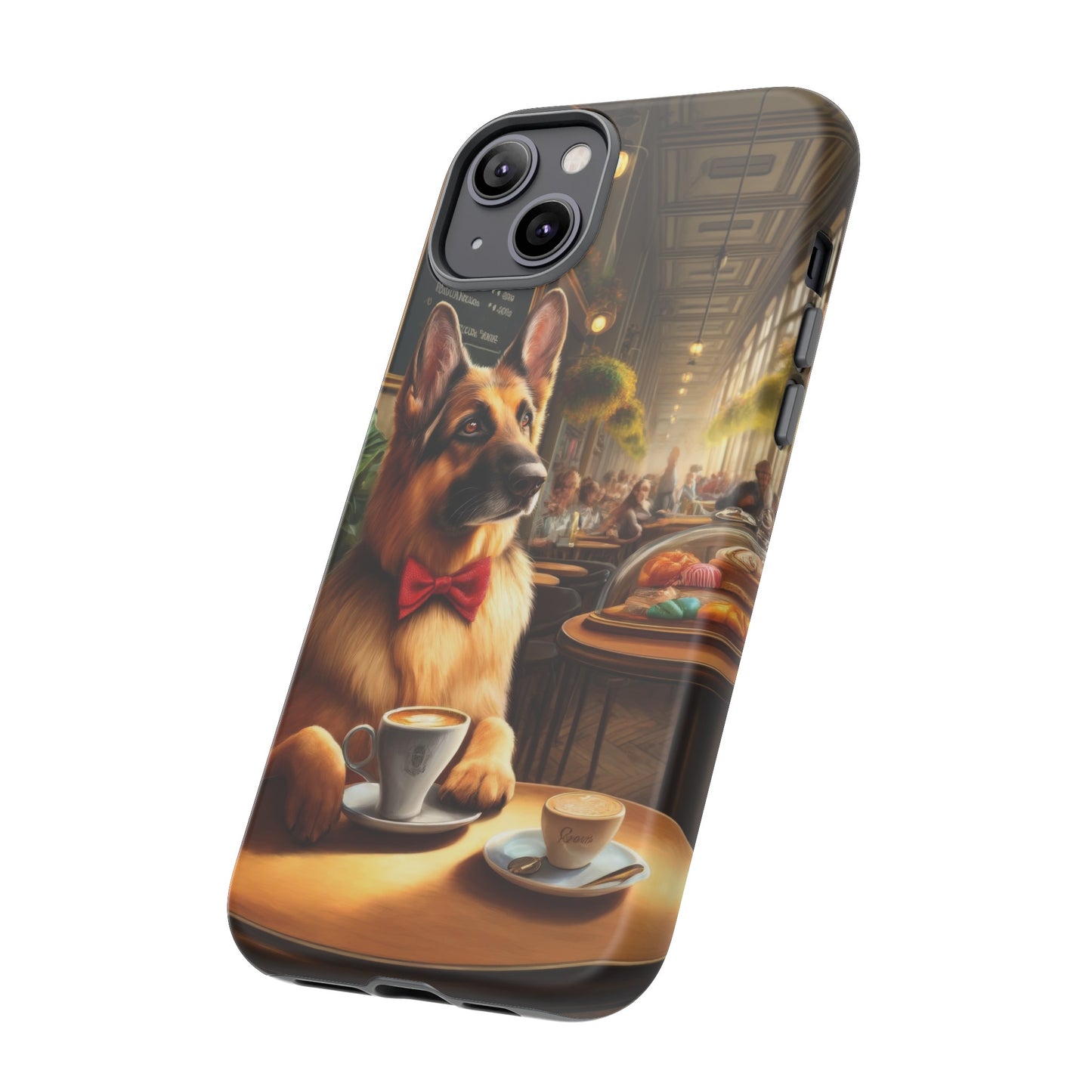 German Shepherd Drinking Phone Case