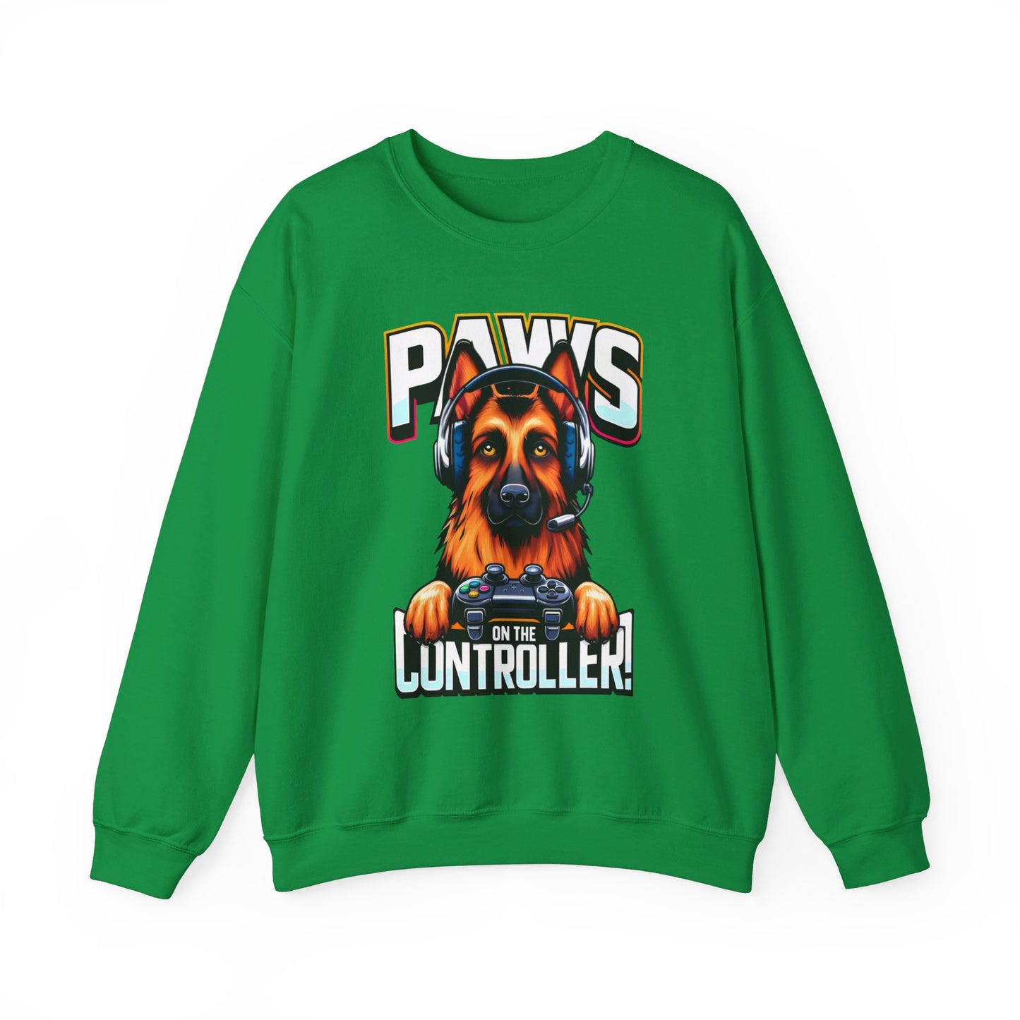 Paws on the Controller Sweatshirt (10 colors) (German Shepherd)