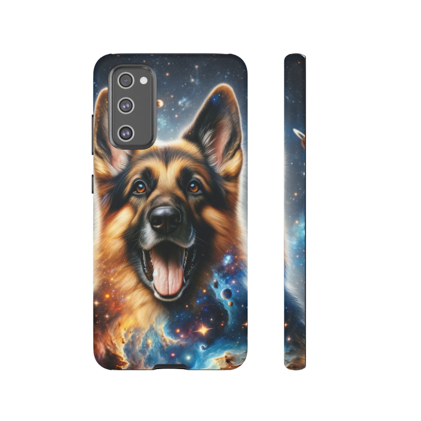 German Shepherd in Space Tough Phone Case