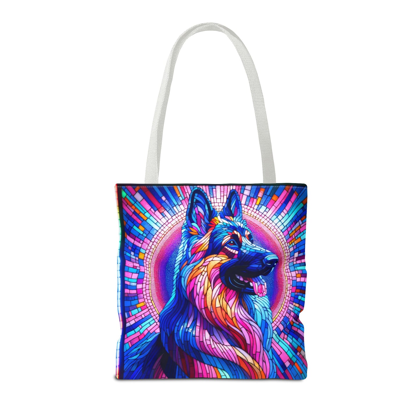 Mosaic German Shepherd Tote Bag