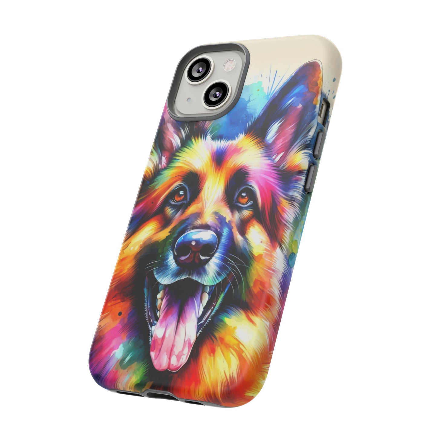 German Shepherd in Watercolor Tough Phone Case