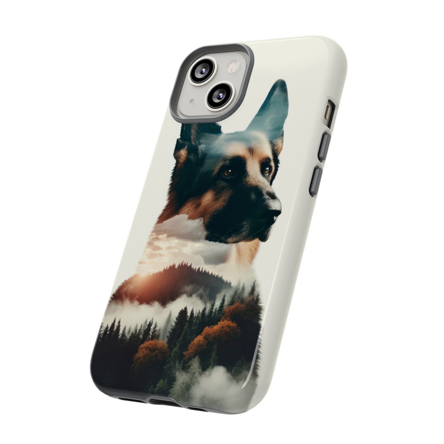 Romanticism and double exposure German Shepherd Phone Case