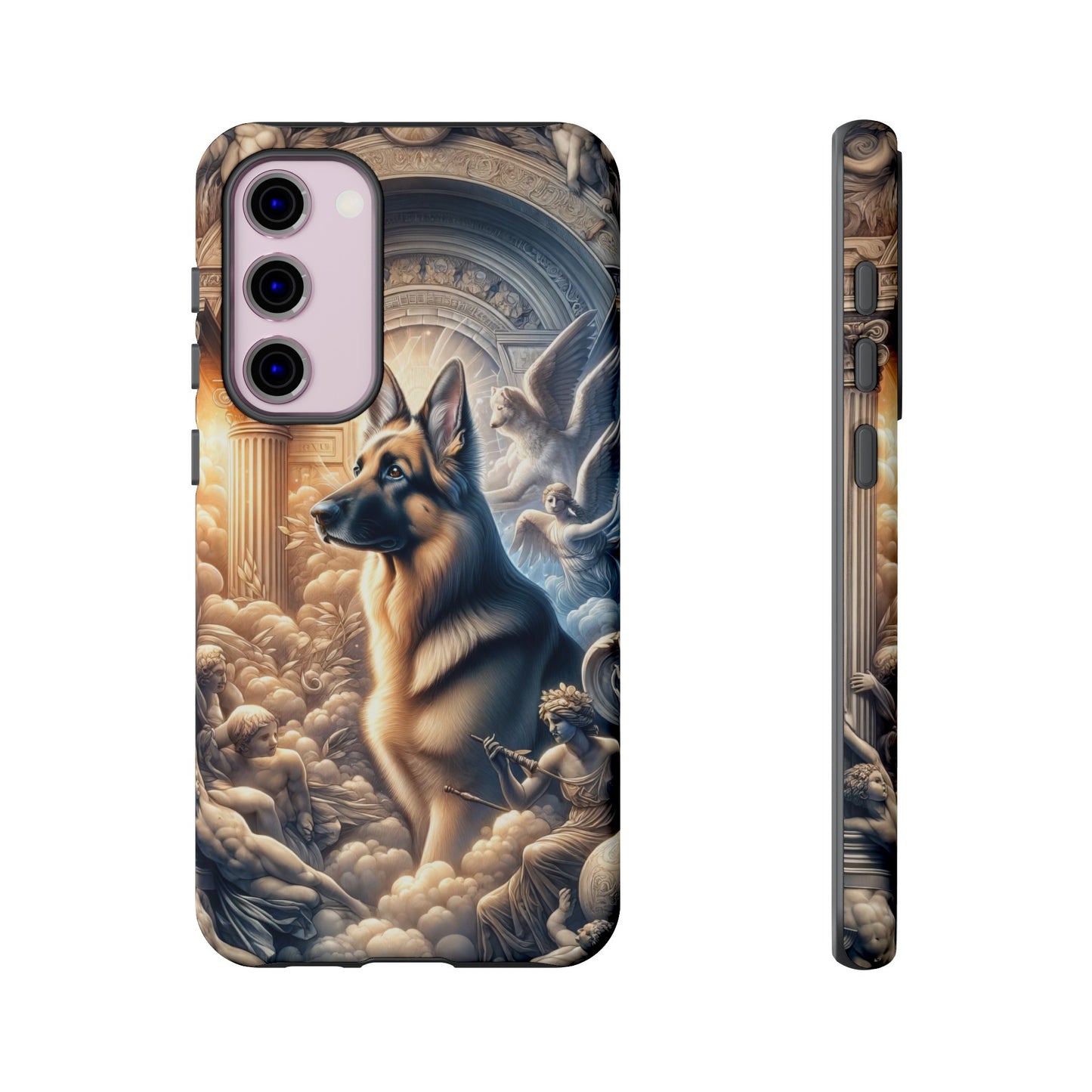 Neo-classicism and dreamy fantasy German Shepherd Phone Case