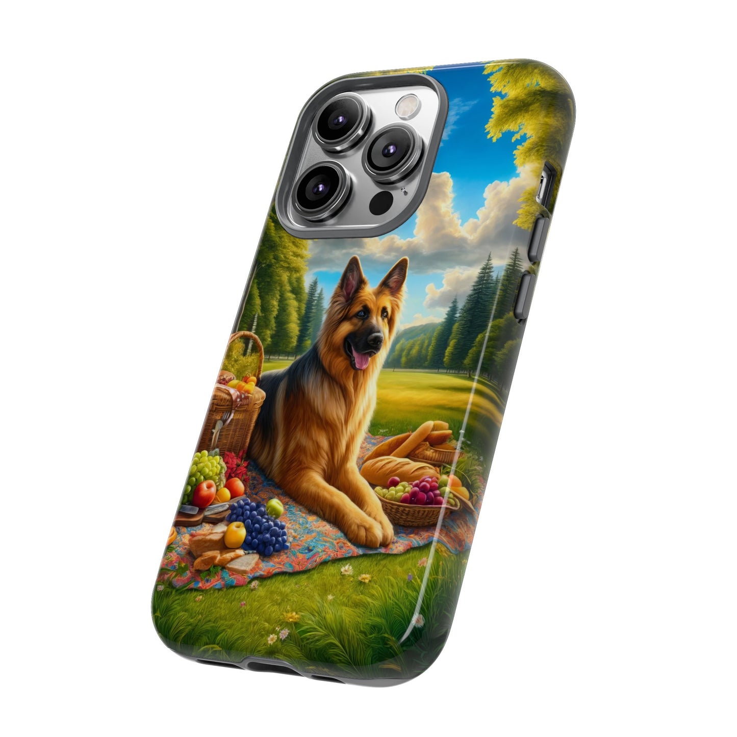 German Shepherd Giving a Speech Phone Case