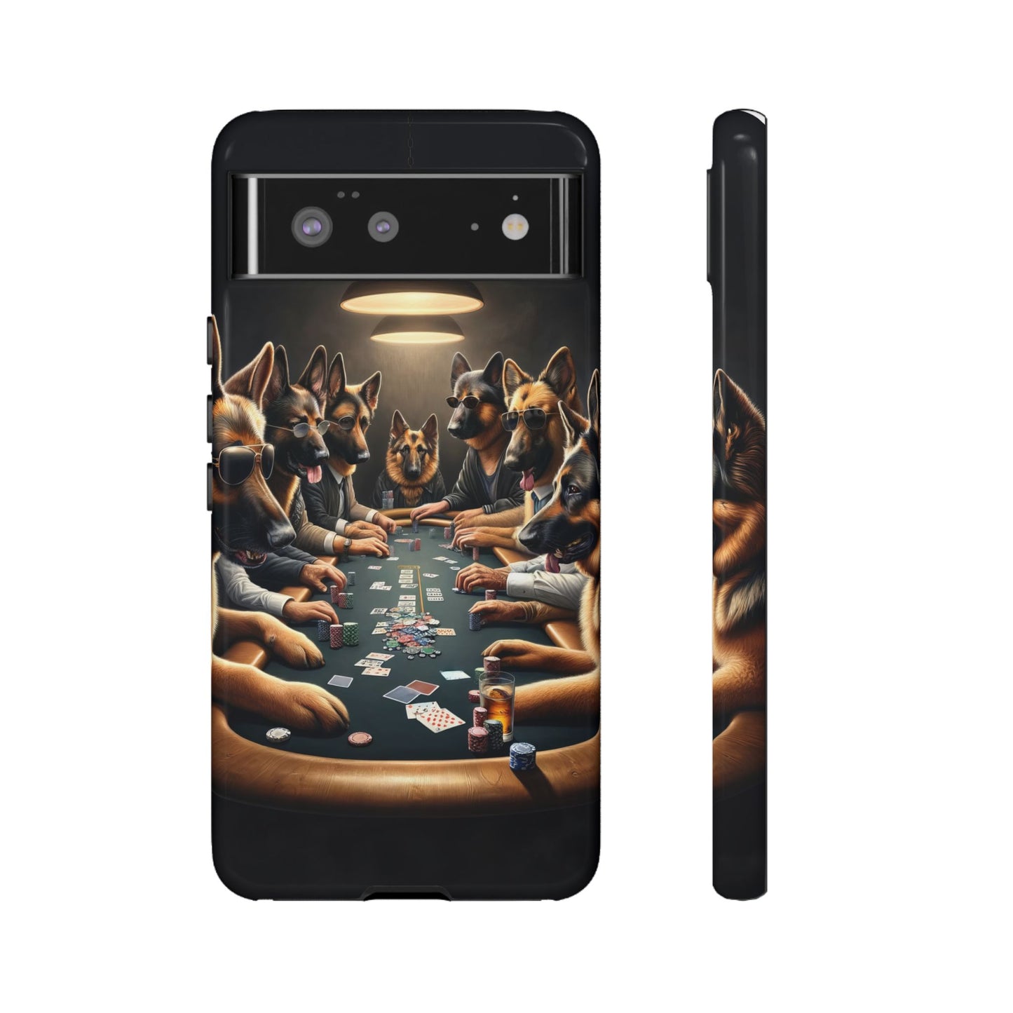 German Shepherds Playing Poker Tough Phone Case