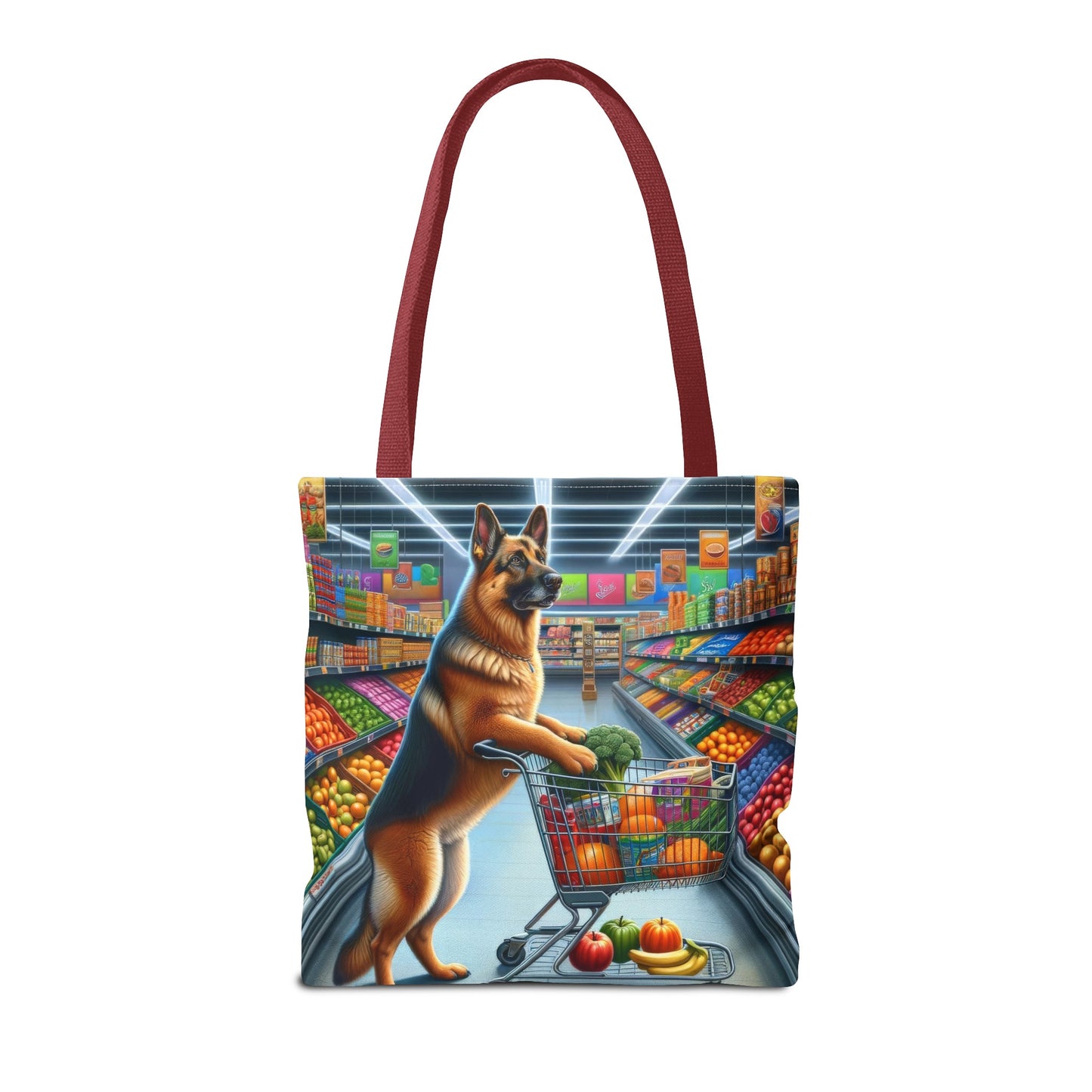 German Shepherd Shopping Tote Bag