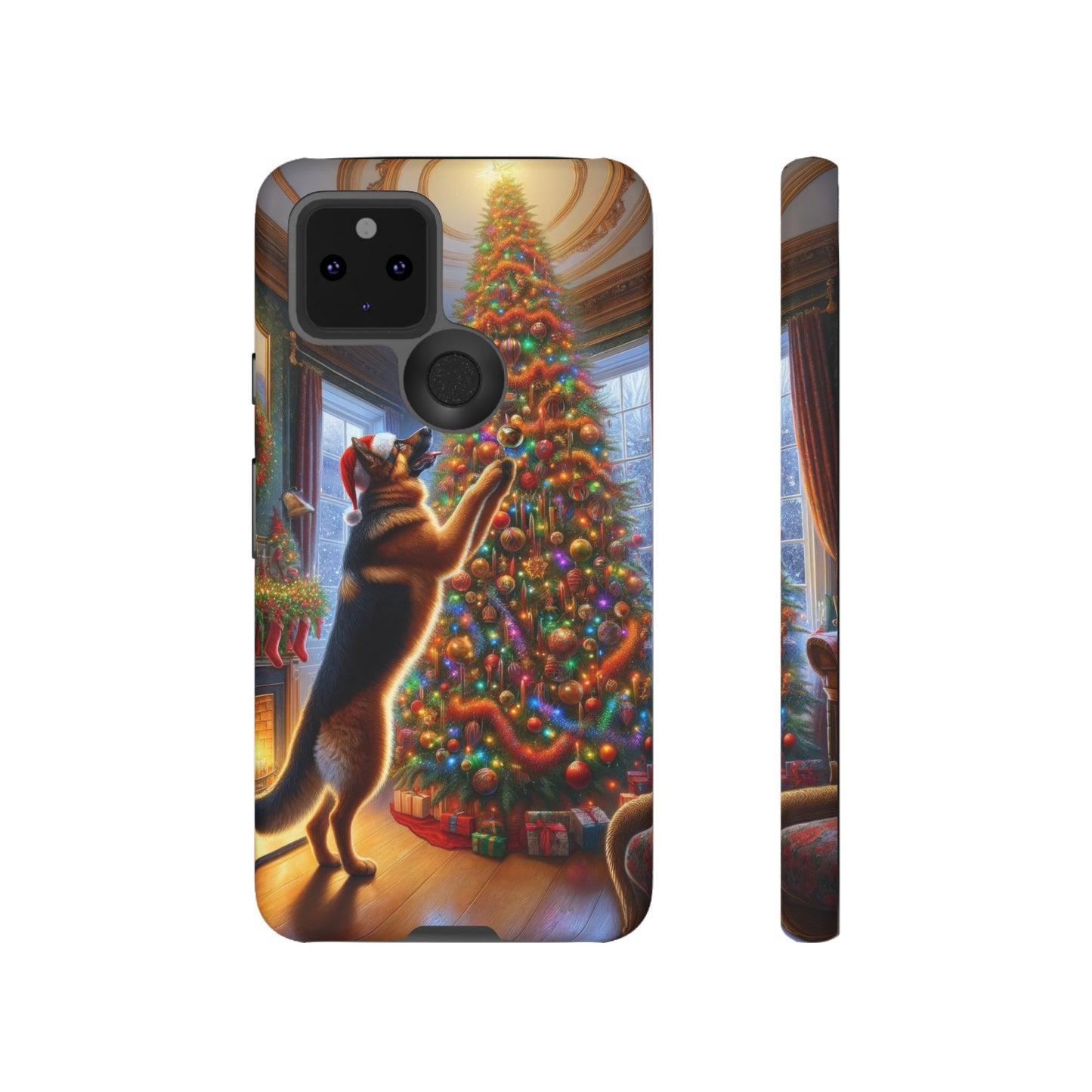 German Shepherd Christmas Tree Phone Case