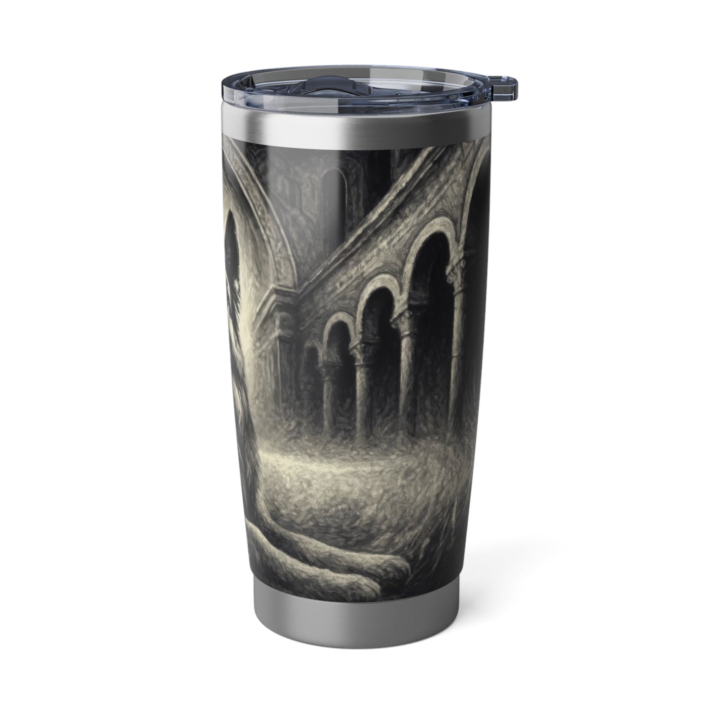 Neo-impressionism German Shepherd 20oz Tumbler