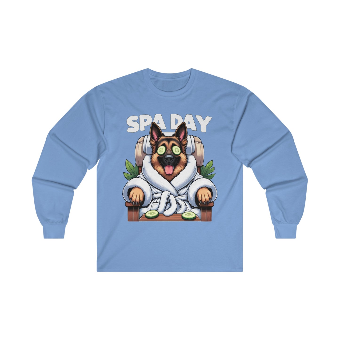 Spa Day Long Sleeve Shirt (20 colors) (German Shepherd)