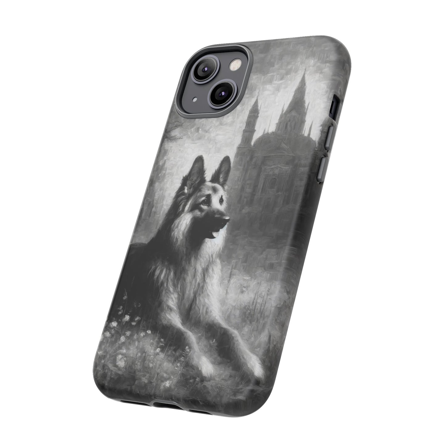 Neo-impressionism German Shepherd Phone Case