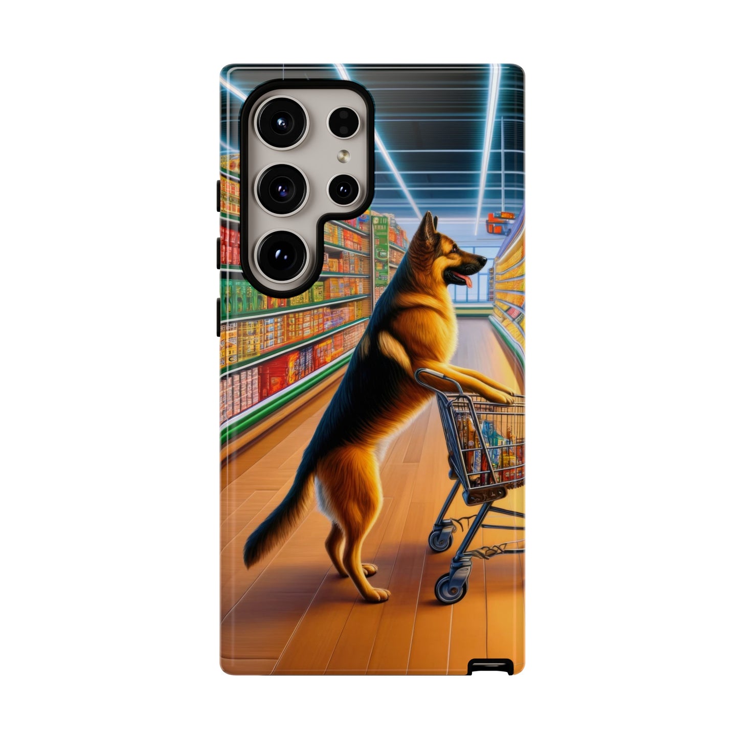 German Shepherd Shopping Phone Case