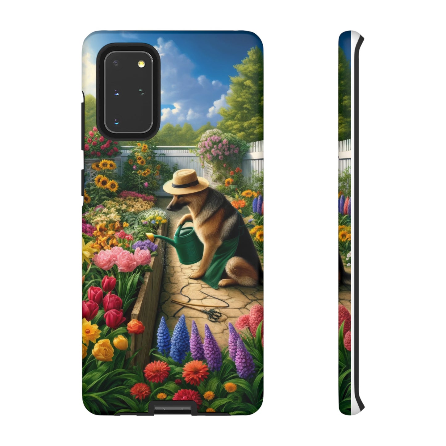 German Shepherd Gardening Phone Case